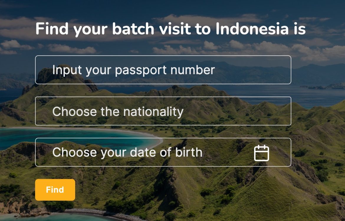 Consulta tu visado eVOA para entrar a Indonesia